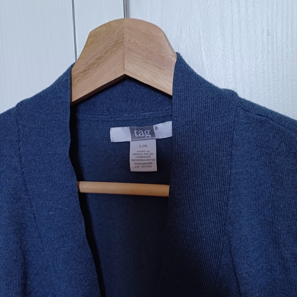 Tag Blue Women's Viscose Cardigan with Pockets Size L - Picture 5 of 12